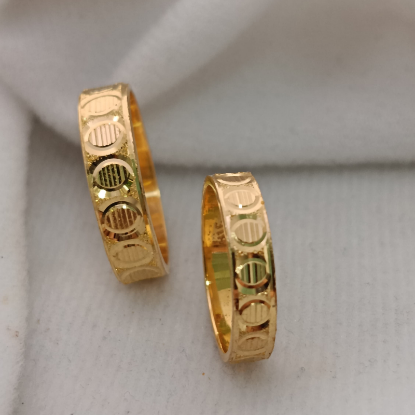 CNC Gold Engagement Band