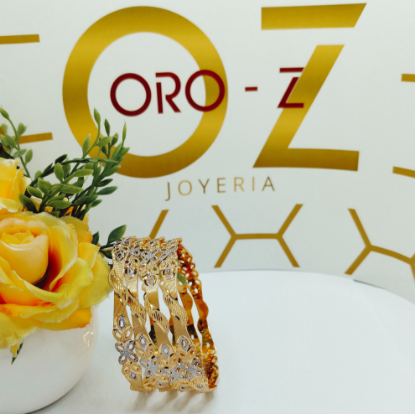 22K high polish gold bangles