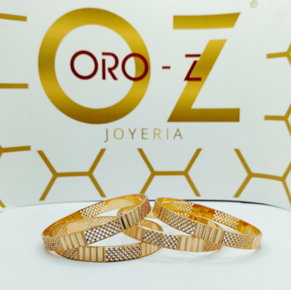 Dual Tone Gold Bangles
