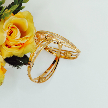 Sparkling Gold Bangles