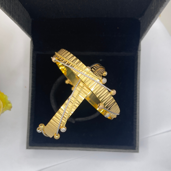 High Polish CNC Gold Bangles