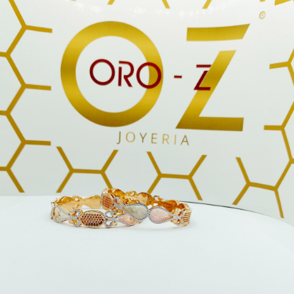 Picture of Double Layer Fancy Tokyo Double CNC Gold Bangles 