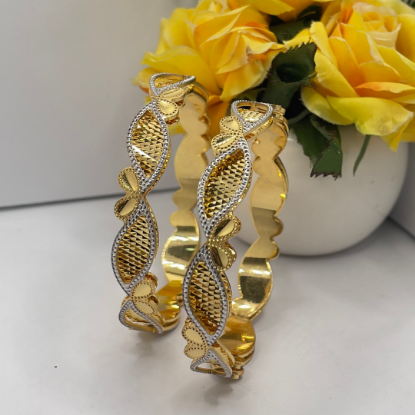 Picture of Intricate Grace 22k Gold CNC Bangle