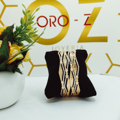 Picture of ORO-Z Quaint Design Sydney Gold CNC Bangles