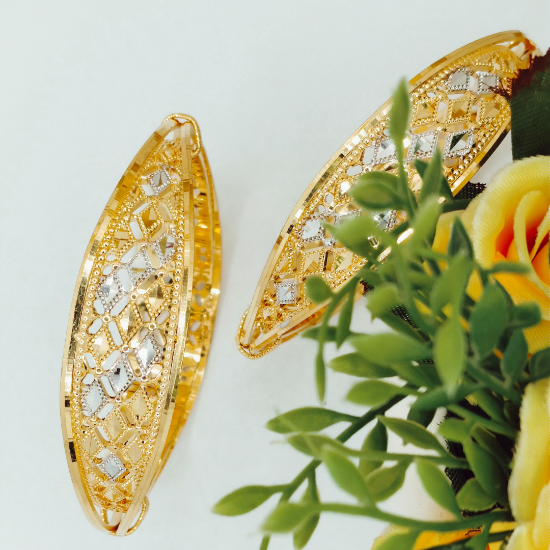 Picture of New ORO-Z Filigree CNC Sydney Gold Bangles 