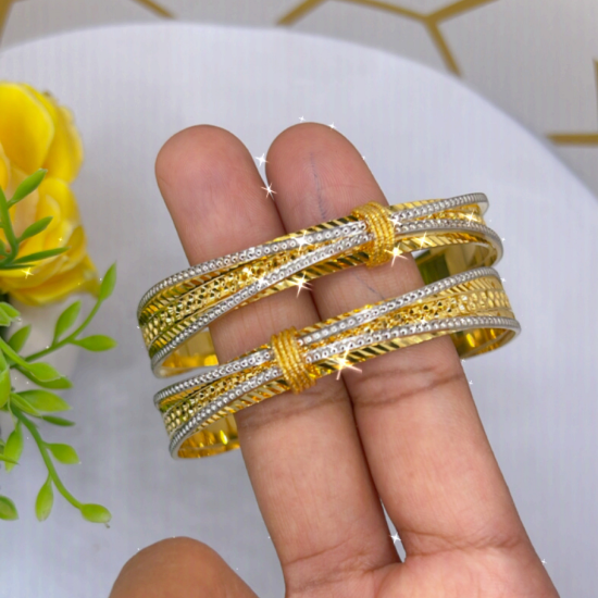 Picture of ORO-Z Classical Style Sydney Gold CNC Bangle