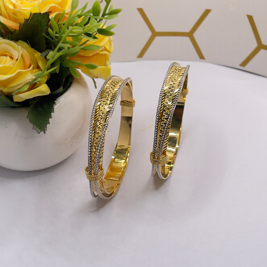 Picture of ORO-Z Classical Style Sydney Gold CNC Bangle