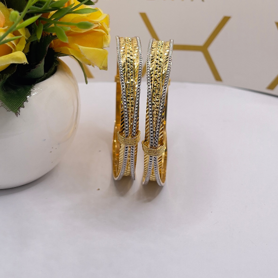 Picture of ORO-Z Classical Style Sydney Gold CNC Bangle