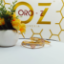 Floral Design Gold Bangles