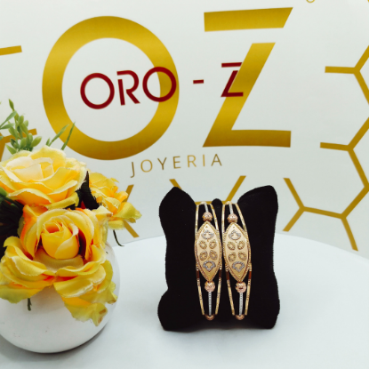 Picture of New Trendy CNC Gold Bangles