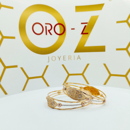 Picture of New Trendy CNC Gold Bangles
