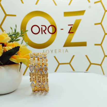 Picture of Leaf Mold London CNC Gold Bangles