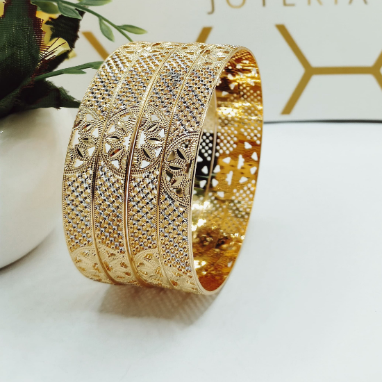 Picture of New Elite London Gold CNC Bangles