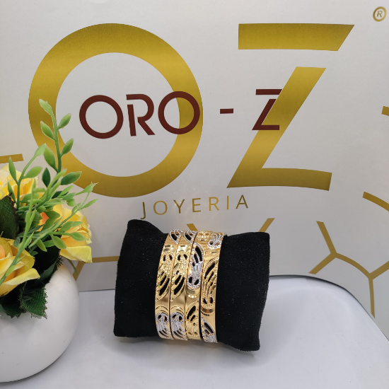 Picture of ORO-Z Glide London CNC Gold Bangles
