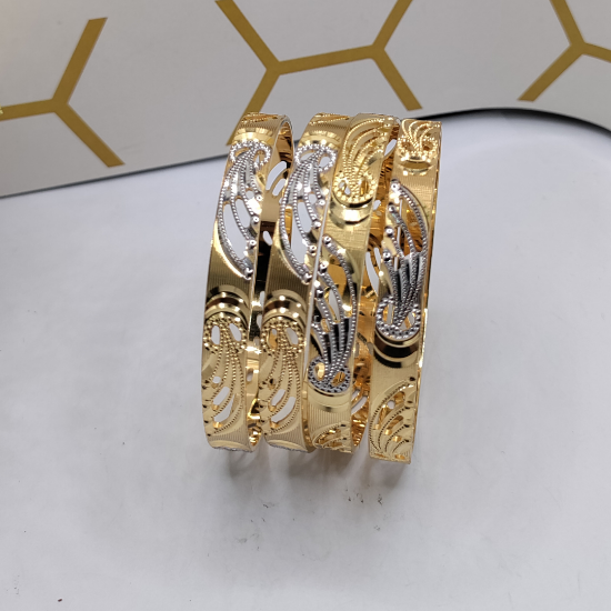 Picture of ORO-Z Glide London CNC Gold Bangles