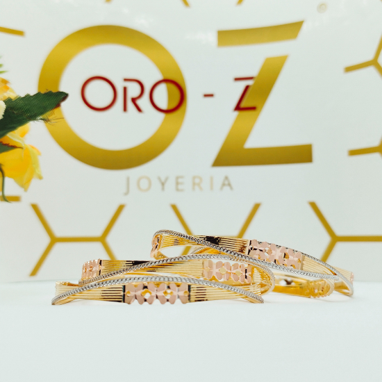 Blossomy Gold Bangles