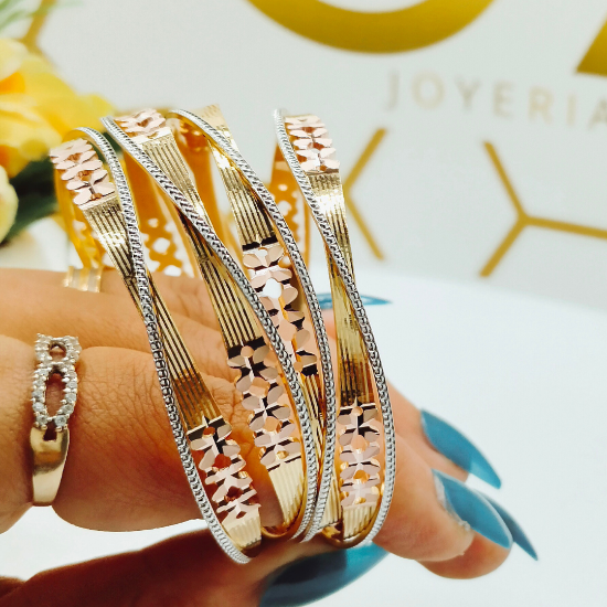 London CNC Gold Bangles