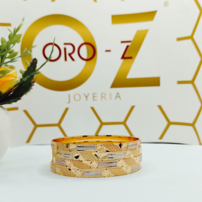 Picture of London Minimalist Design CNC Gold Bangles