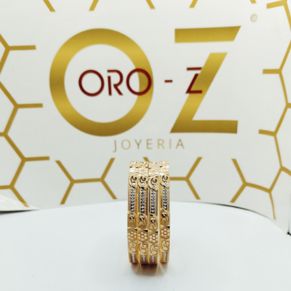 Picture of Fashionable Kanas Gold Bangles – Eye-Catching Trendy Style