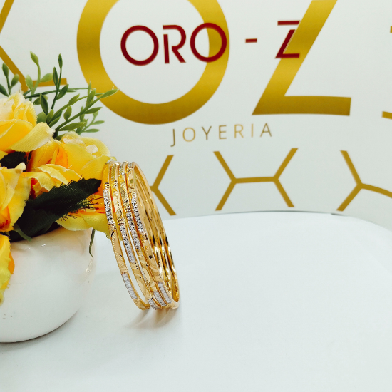 designer gold bangles