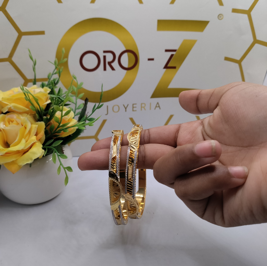 High polish gold bangles