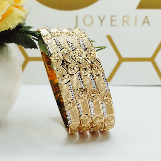 Contemporary Gold Bangles