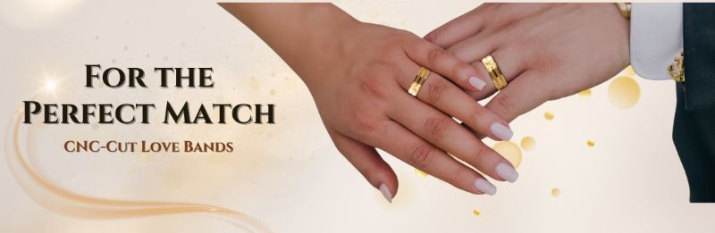 Picture for category Real Gold CNC Couple Bands Collection | Elegant Gold Bands | ORO-Z 